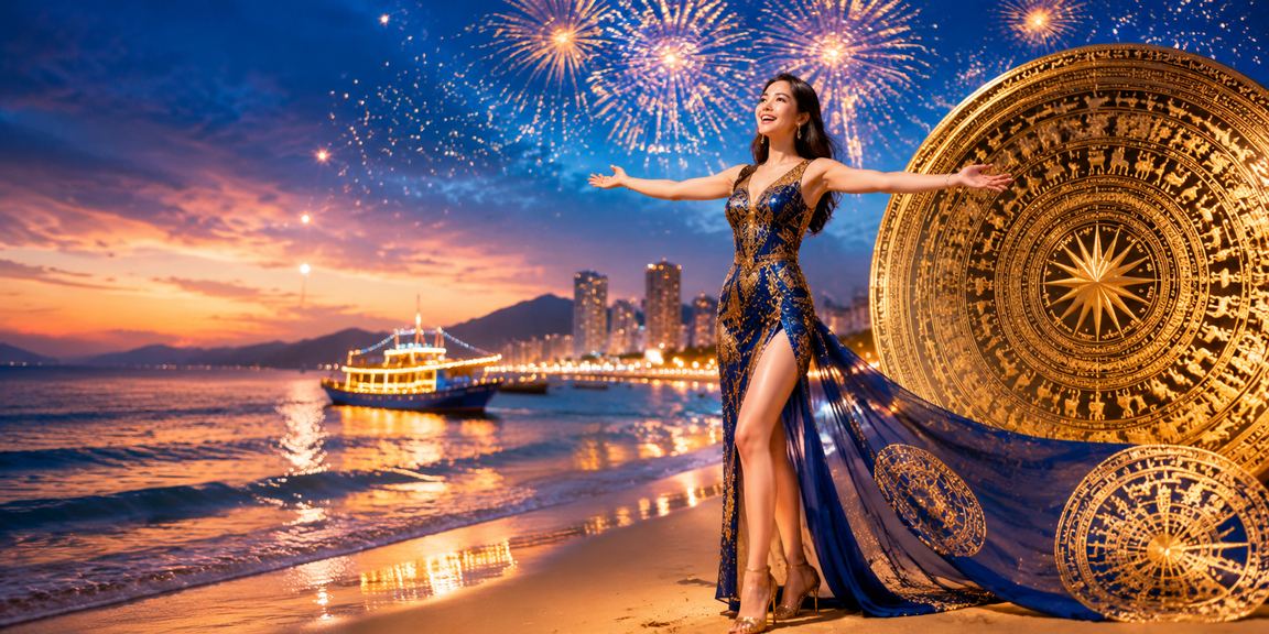 Người chơi tham gia xổ số và cá cược trực tuyến naptheff tại bãi biển Đà Nẵng